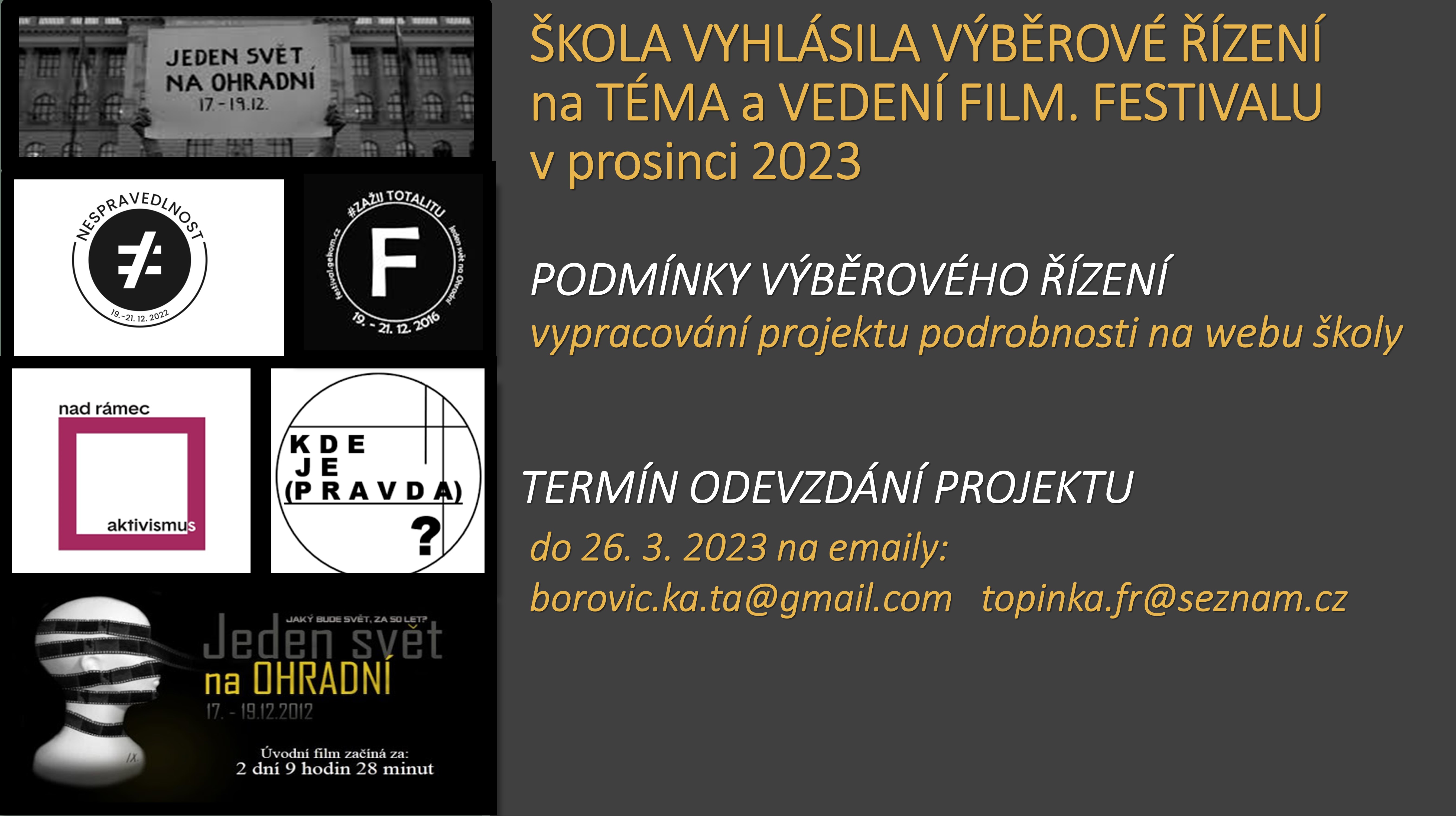 filmový festival - nábor