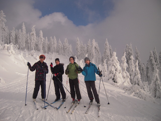 Sekunda na lyžařském kurzu na Černé hoře