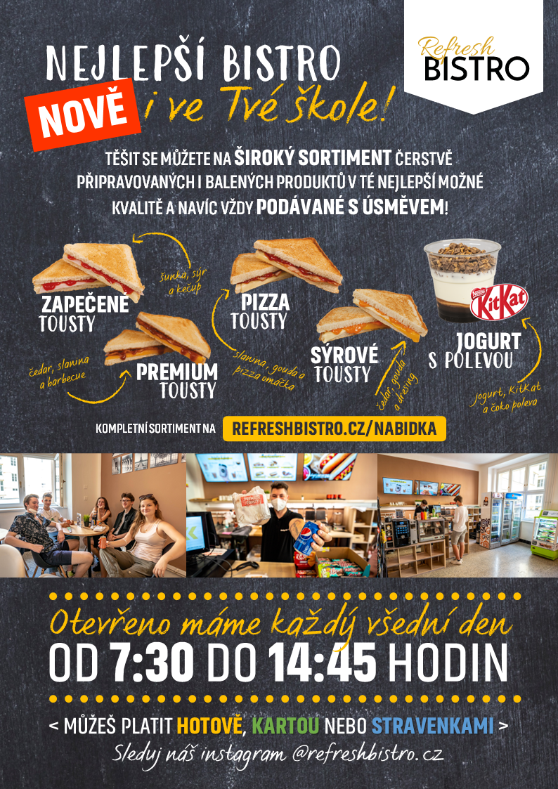 ReFresh Bistro nově i ve Tvé škole! (www.refreshbistro.cz)