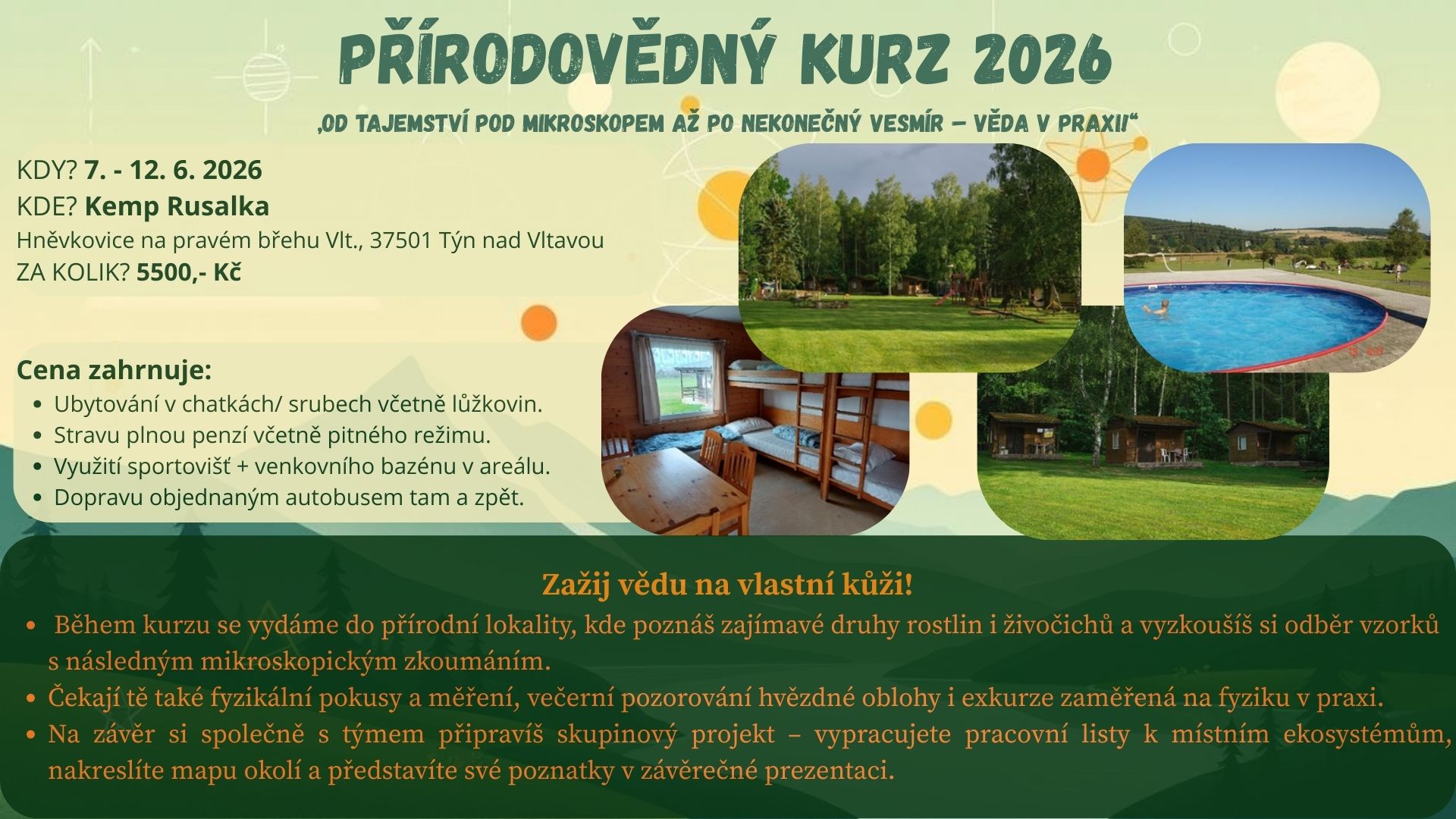 přírodovědný kurz 2026