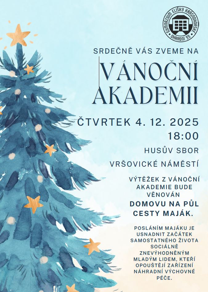 Vánoční akademie 2025 plakát