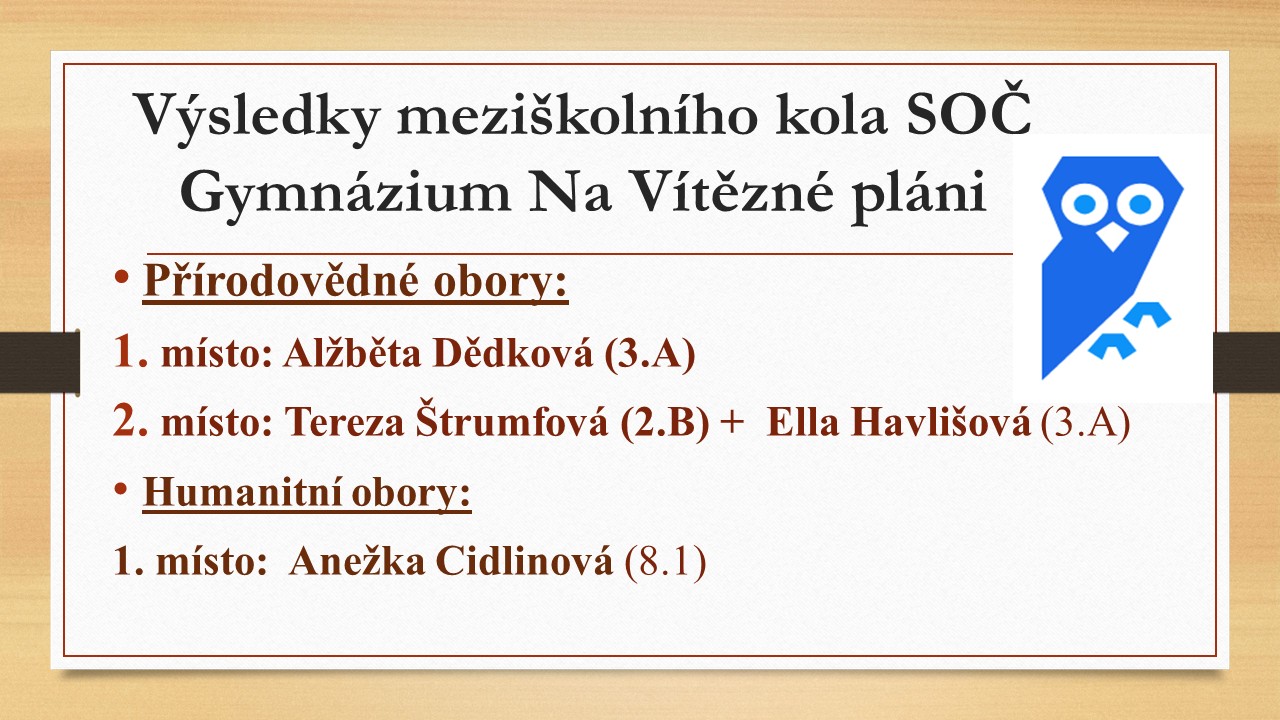 Obrázek SOČ - obvodní kolo